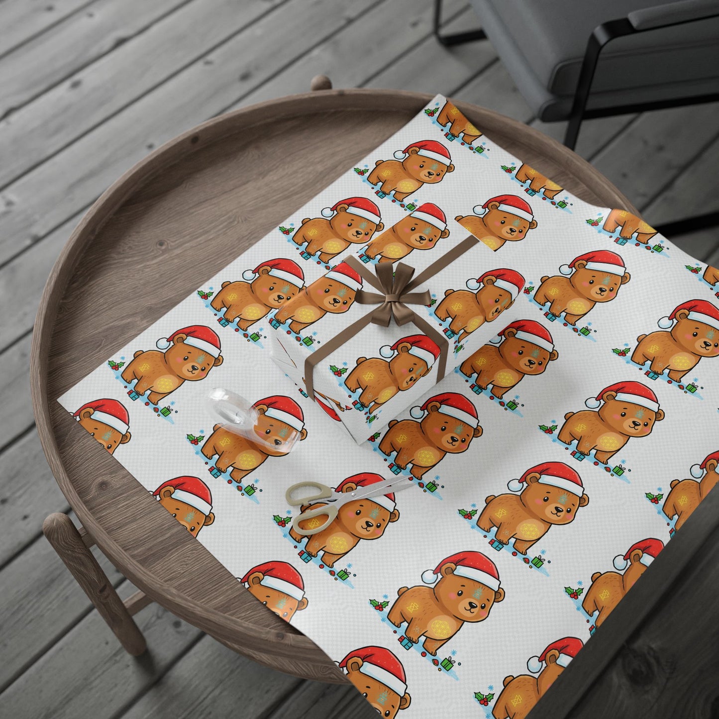 Whimsical Holiday Wrapping Papers for Gifts, Festive Gift Wrap, Cute Christmas Wrap, Reusable Gift Wrap, Custom Holiday Designs