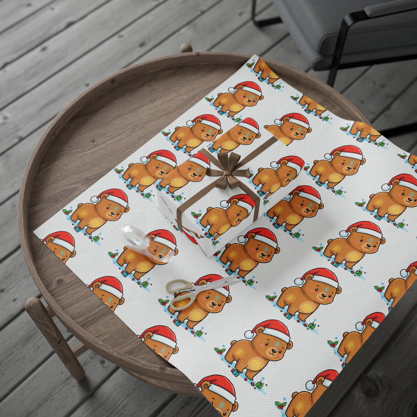 Whimsical Holiday Wrapping Papers for Gifts, Festive Gift Wrap, Cute Christmas Wrap, Reusable Gift Wrap, Custom Holiday Designs