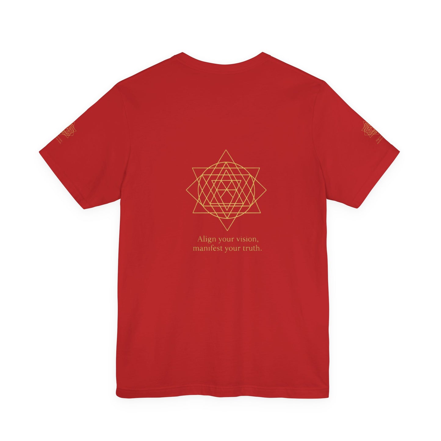 Spiritual Symbol Unisex Tee - Sacred Geometry Align with Your Inner Peace, Yoga Shirt, Meditation Top, Gift for Wellness Enthusiasts