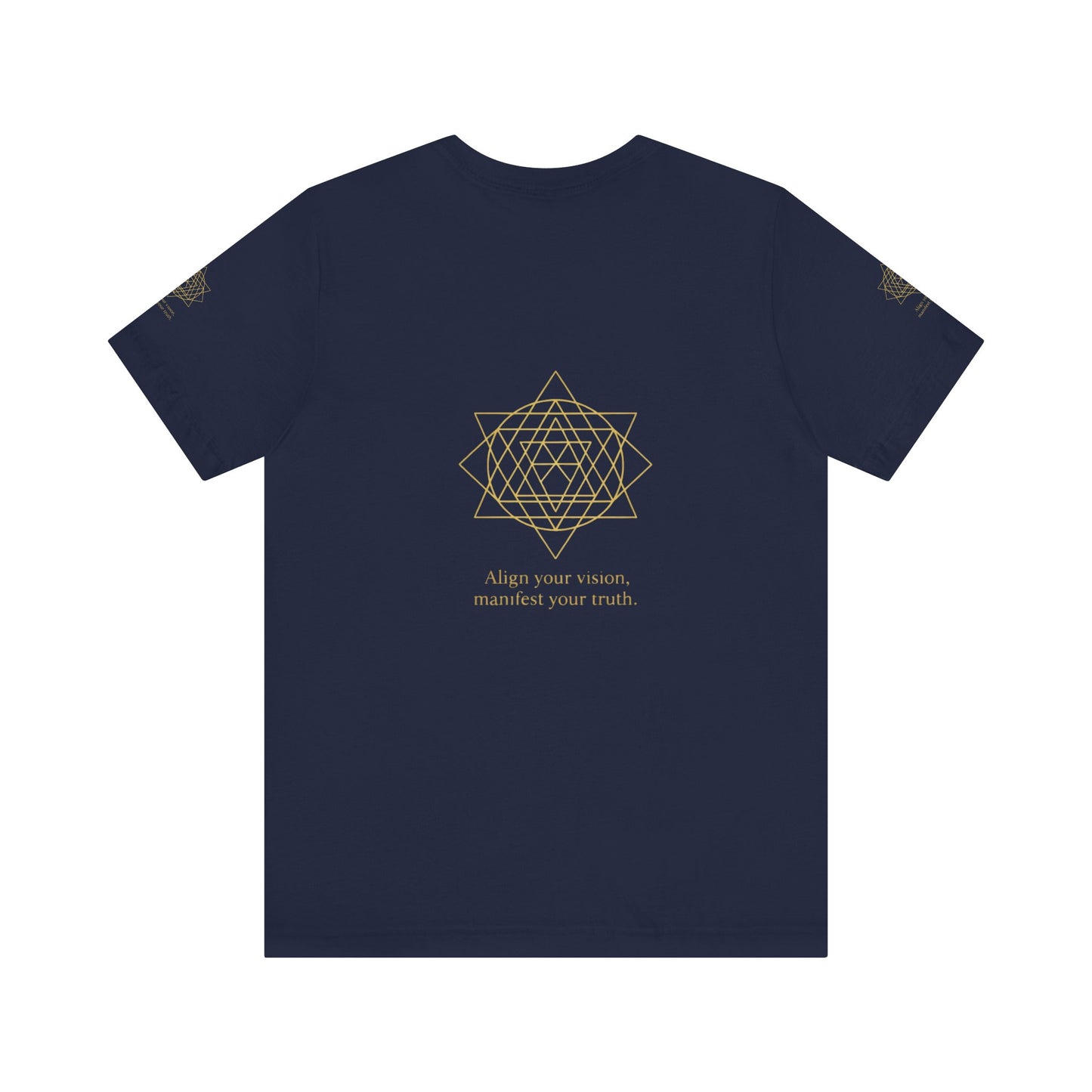 Spiritual Symbol Unisex Tee - Sacred Geometry Align with Your Inner Peace, Yoga Shirt, Meditation Top, Gift for Wellness Enthusiasts