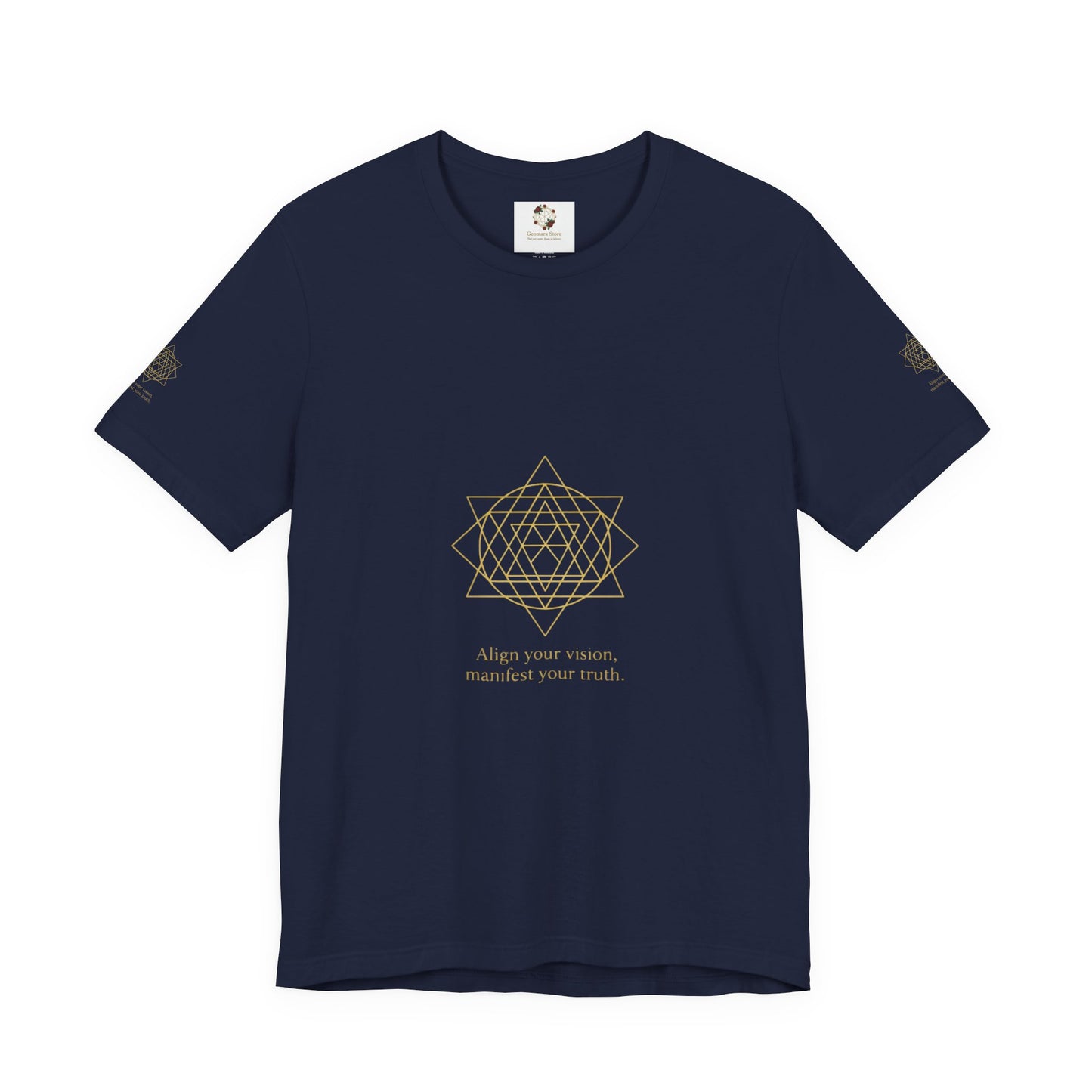 Spiritual Symbol Unisex Tee - Sacred Geometry Align with Your Inner Peace, Yoga Shirt, Meditation Top, Gift for Wellness Enthusiasts