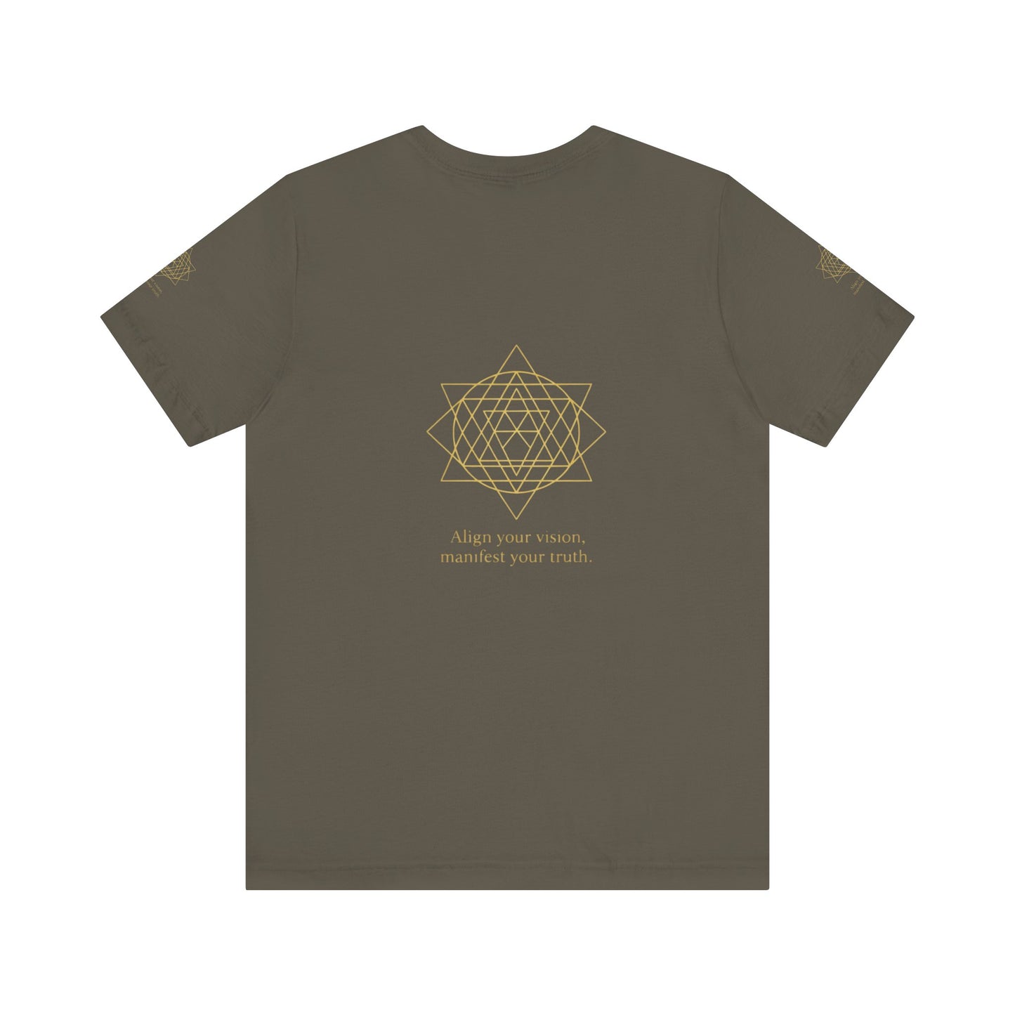 Spiritual Symbol Unisex Tee - Sacred Geometry Align with Your Inner Peace, Yoga Shirt, Meditation Top, Gift for Wellness Enthusiasts