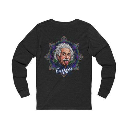 Mind Over Matter Einstein and the Flower of Life, Sacred Relativity: Geometry Tee, Einstein sketch Long Sleeve Tee,  Science physics shirt