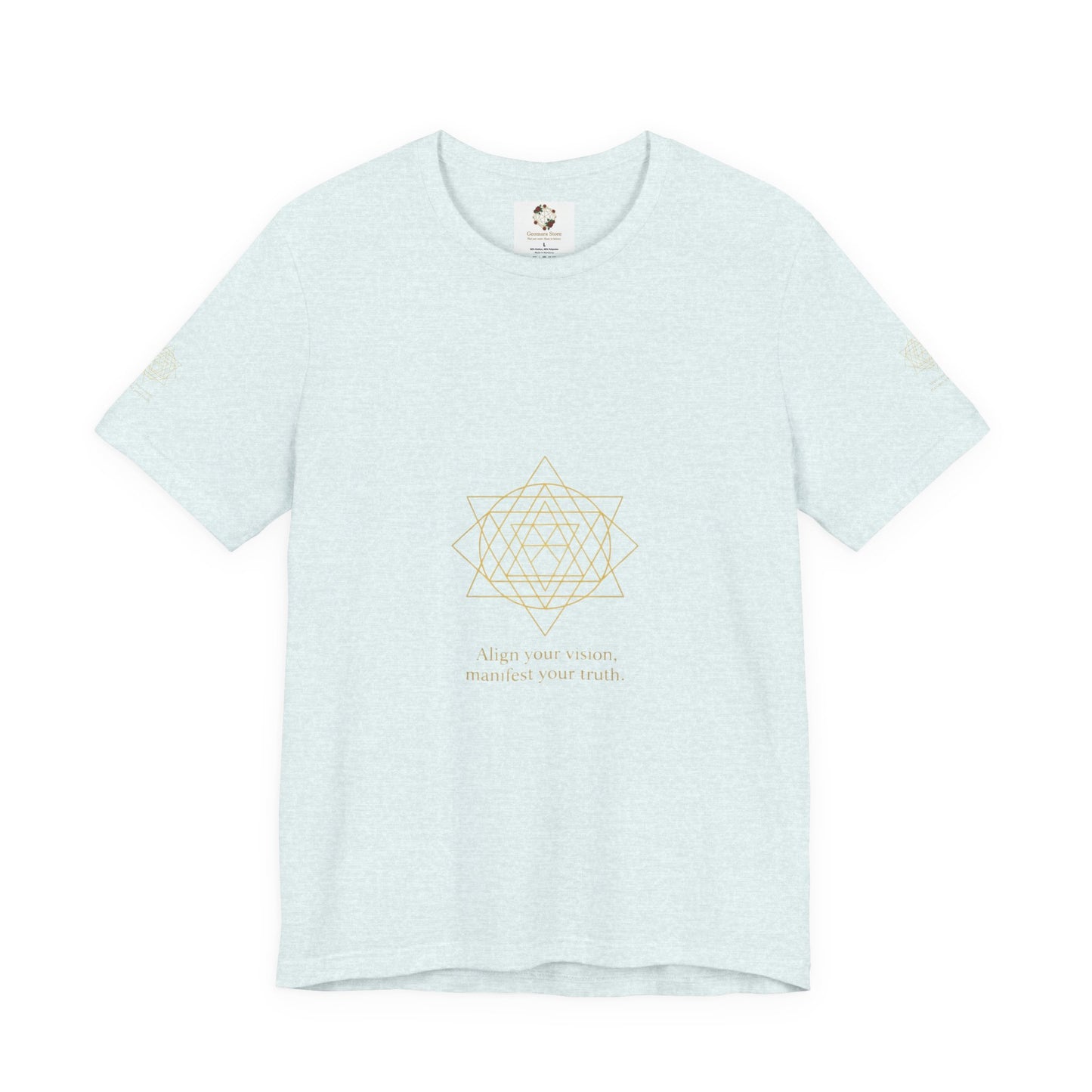 Spiritual Symbol Unisex Tee - Sacred Geometry Align with Your Inner Peace, Yoga Shirt, Meditation Top, Gift for Wellness Enthusiasts