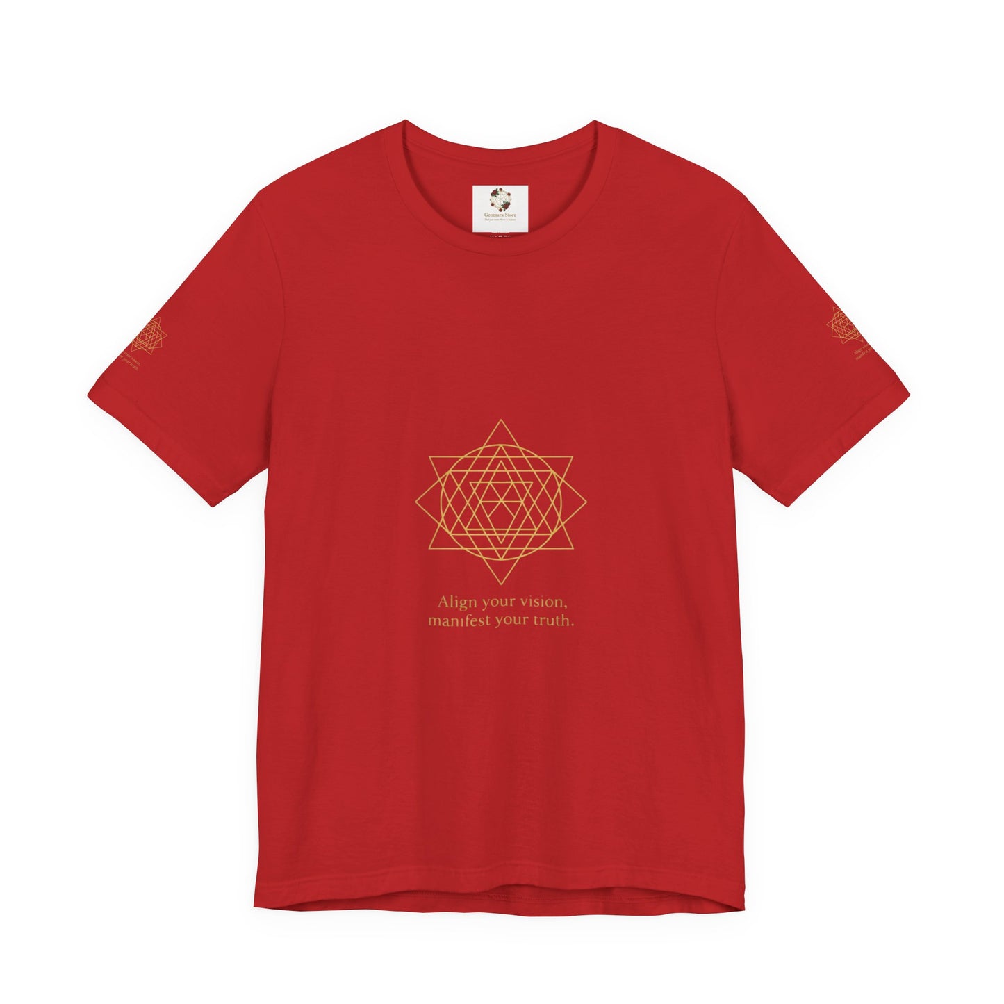 Spiritual Symbol Unisex Tee - Sacred Geometry Align with Your Inner Peace, Yoga Shirt, Meditation Top, Gift for Wellness Enthusiasts