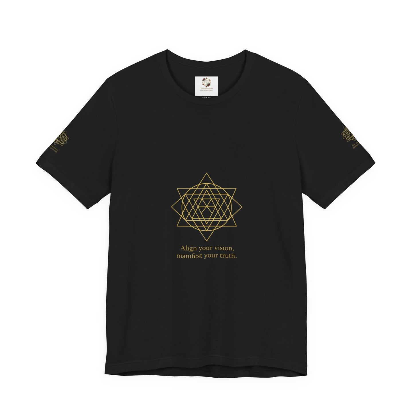 Spiritual Symbol Unisex Tee - Sacred Geometry Align with Your Inner Peace, Yoga Shirt, Meditation Top, Gift for Wellness Enthusiasts