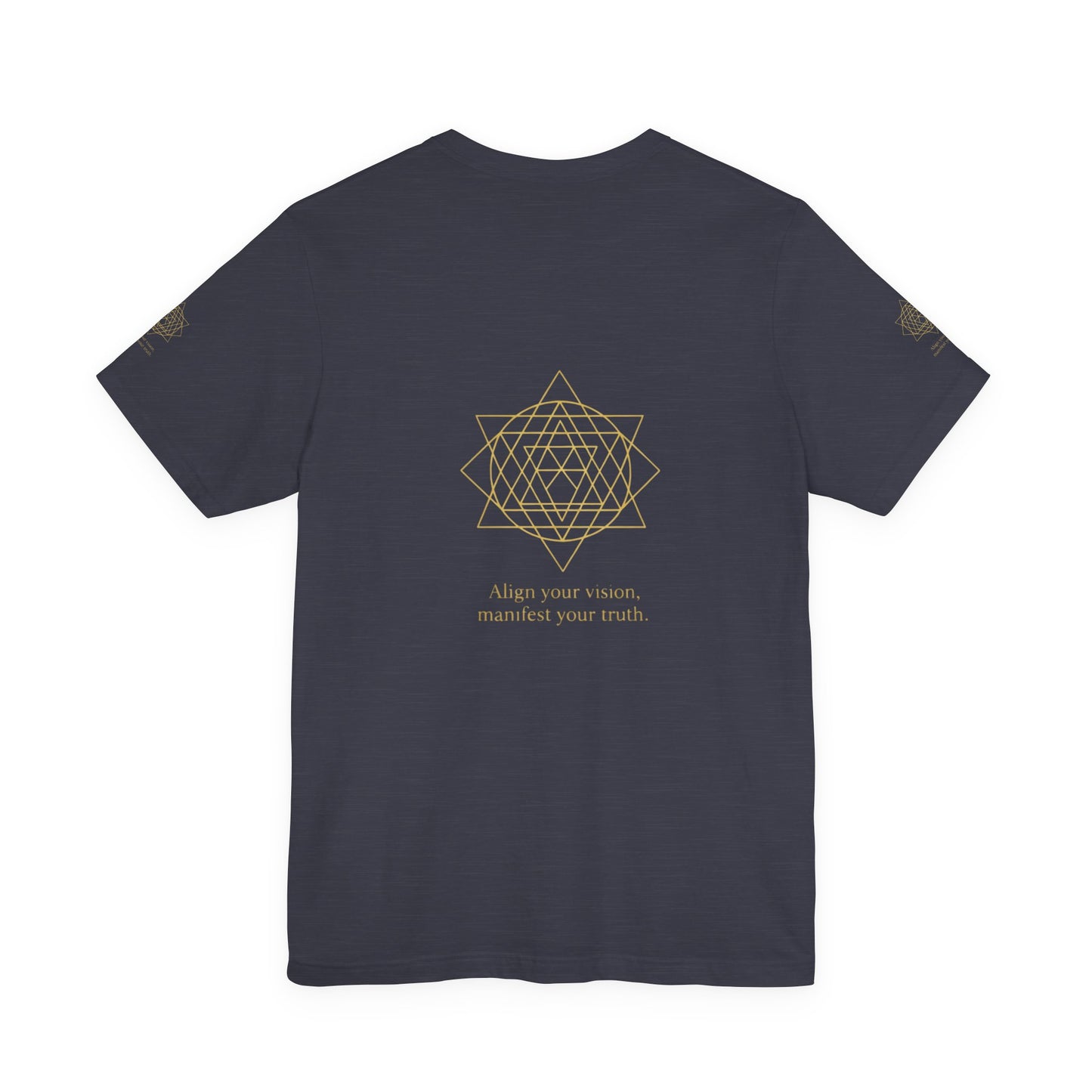 Spiritual Symbol Unisex Tee - Sacred Geometry Align with Your Inner Peace, Yoga Shirt, Meditation Top, Gift for Wellness Enthusiasts