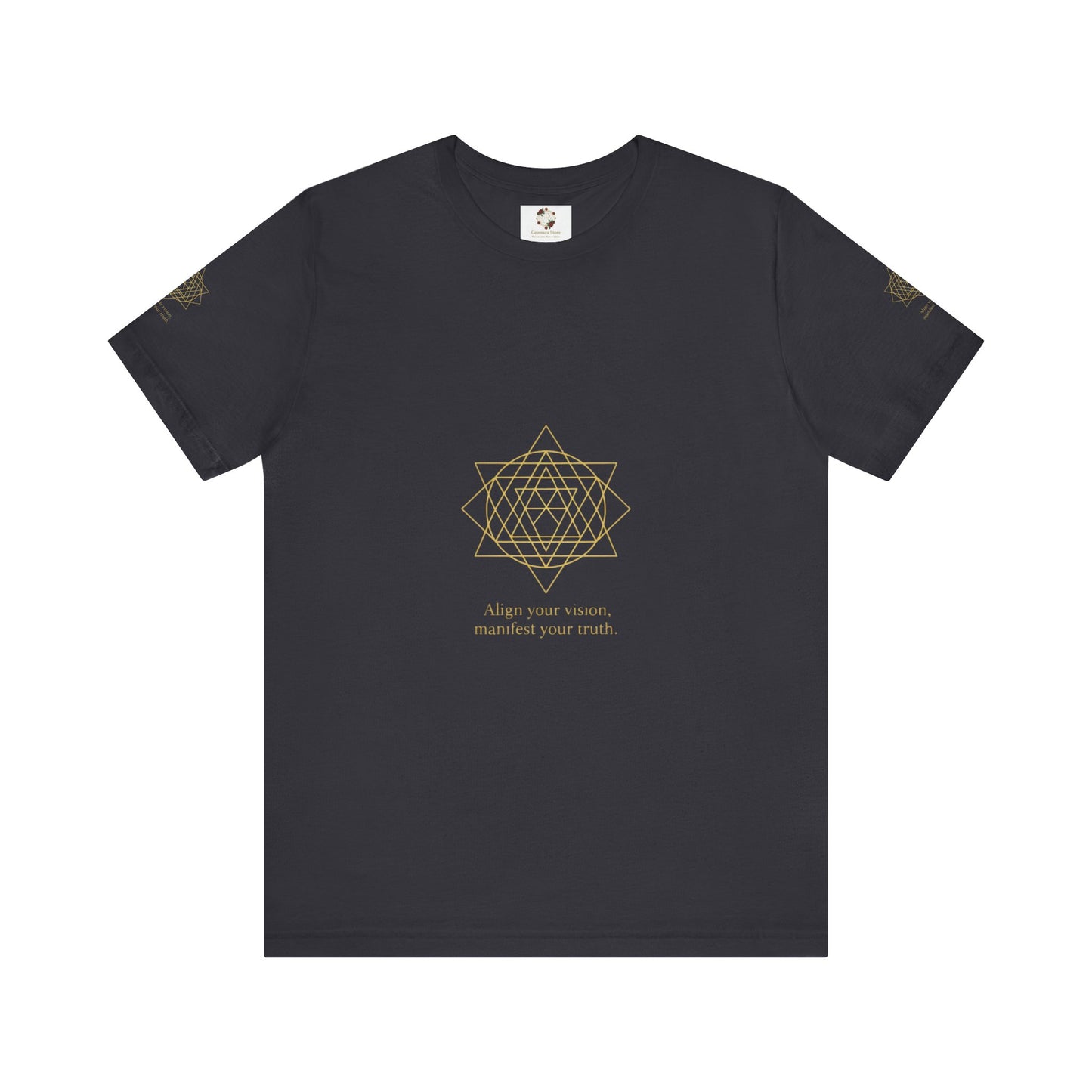 Spiritual Symbol Unisex Tee - Sacred Geometry Align with Your Inner Peace, Yoga Shirt, Meditation Top, Gift for Wellness Enthusiasts