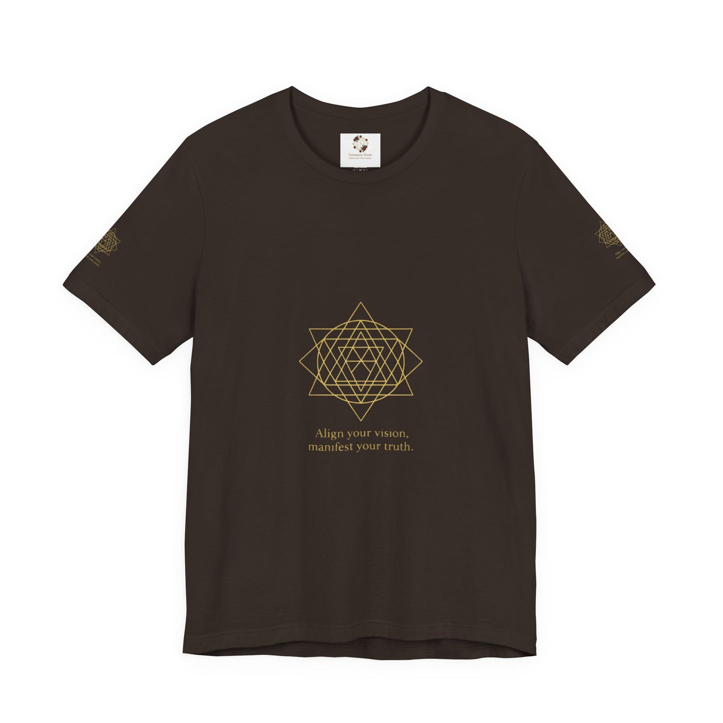 Spiritual Symbol Unisex Tee - Sacred Geometry Align with Your Inner Peace, Yoga Shirt, Meditation Top, Gift for Wellness Enthusiasts