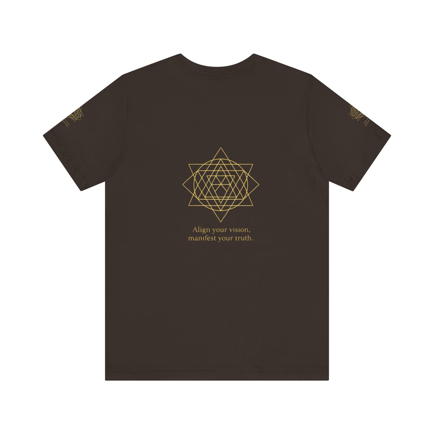 Spiritual Symbol Unisex Tee - Sacred Geometry Align with Your Inner Peace, Yoga Shirt, Meditation Top, Gift for Wellness Enthusiasts