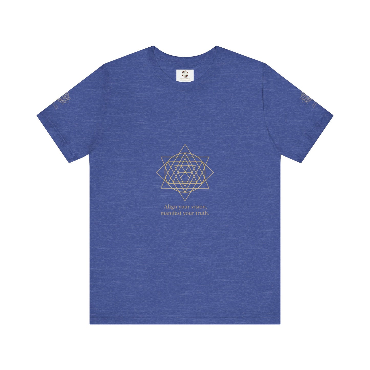 Spiritual Symbol Unisex Tee - Sacred Geometry Align with Your Inner Peace, Yoga Shirt, Meditation Top, Gift for Wellness Enthusiasts