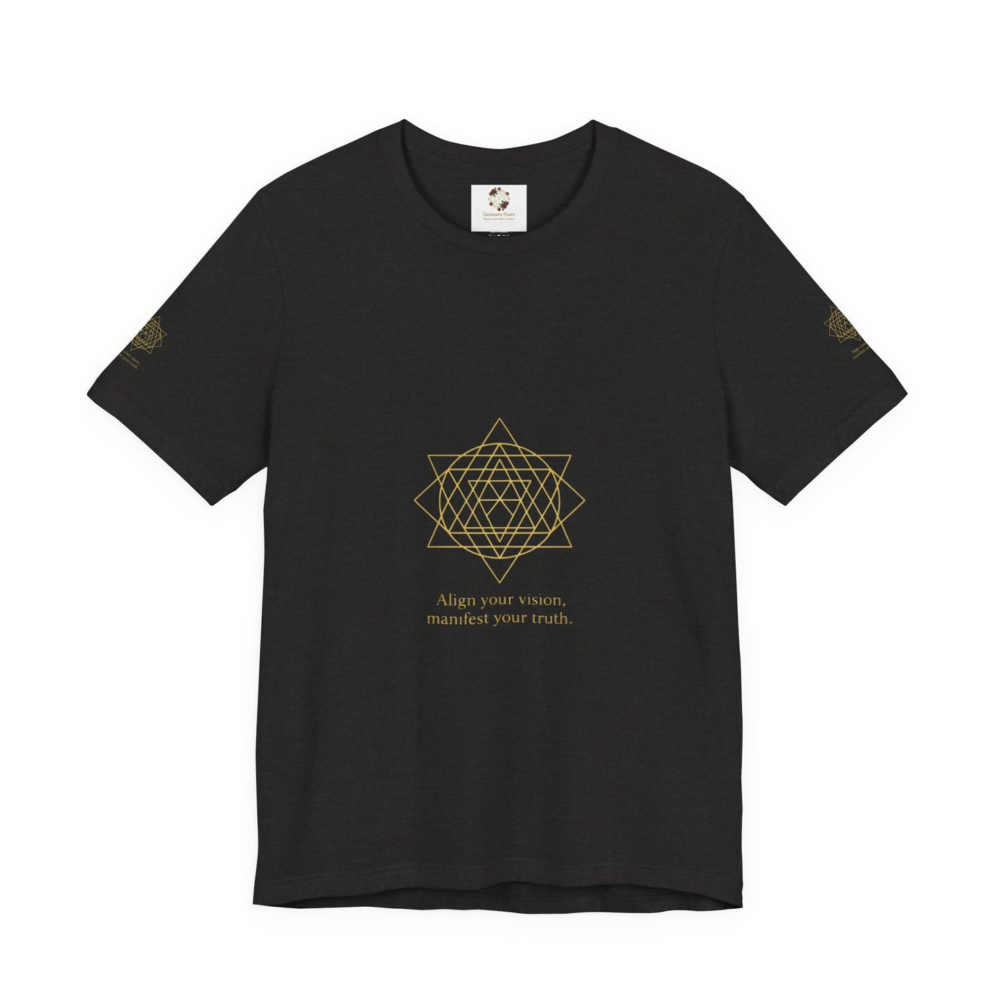 Spiritual Symbol Unisex Tee - Sacred Geometry Align with Your Inner Peace, Yoga Shirt, Meditation Top, Gift for Wellness Enthusiasts