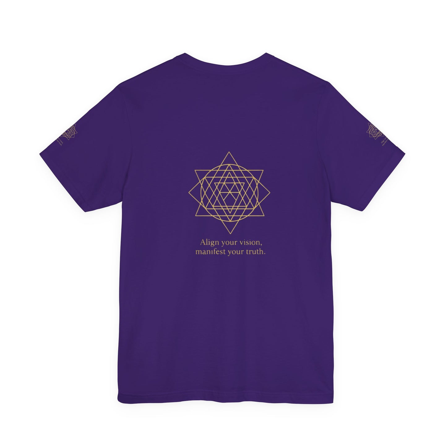 Spiritual Symbol Unisex Tee - Sacred Geometry Align with Your Inner Peace, Yoga Shirt, Meditation Top, Gift for Wellness Enthusiasts