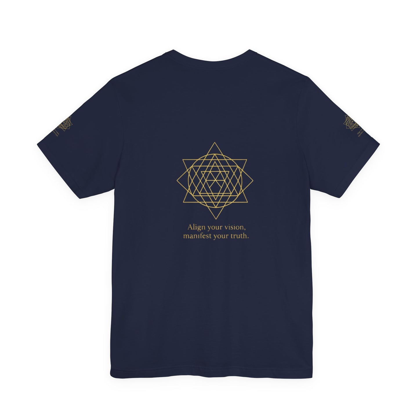 Spiritual Symbol Unisex Tee - Sacred Geometry Align with Your Inner Peace, Yoga Shirt, Meditation Top, Gift for Wellness Enthusiasts