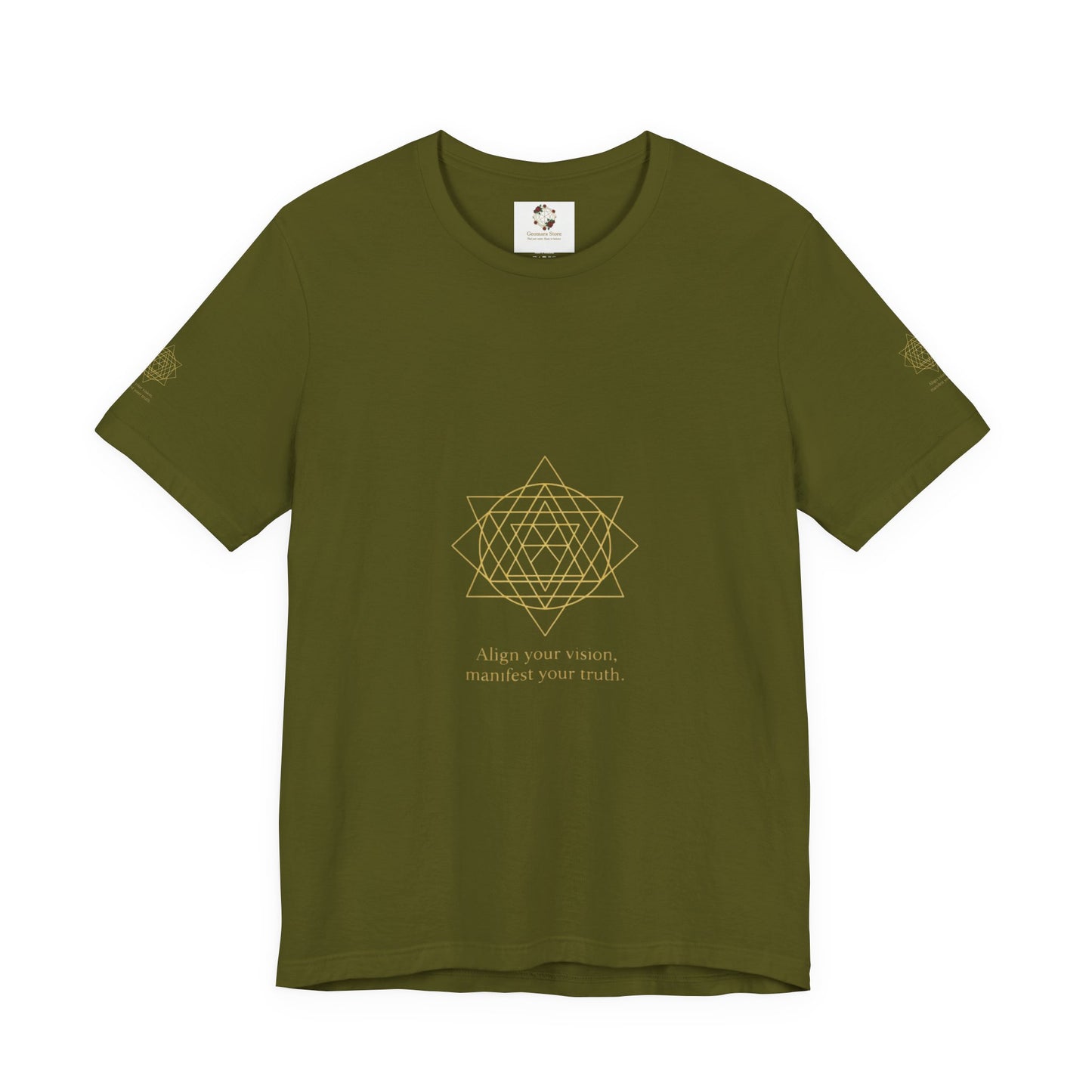Spiritual Symbol Unisex Tee - Sacred Geometry Align with Your Inner Peace, Yoga Shirt, Meditation Top, Gift for Wellness Enthusiasts