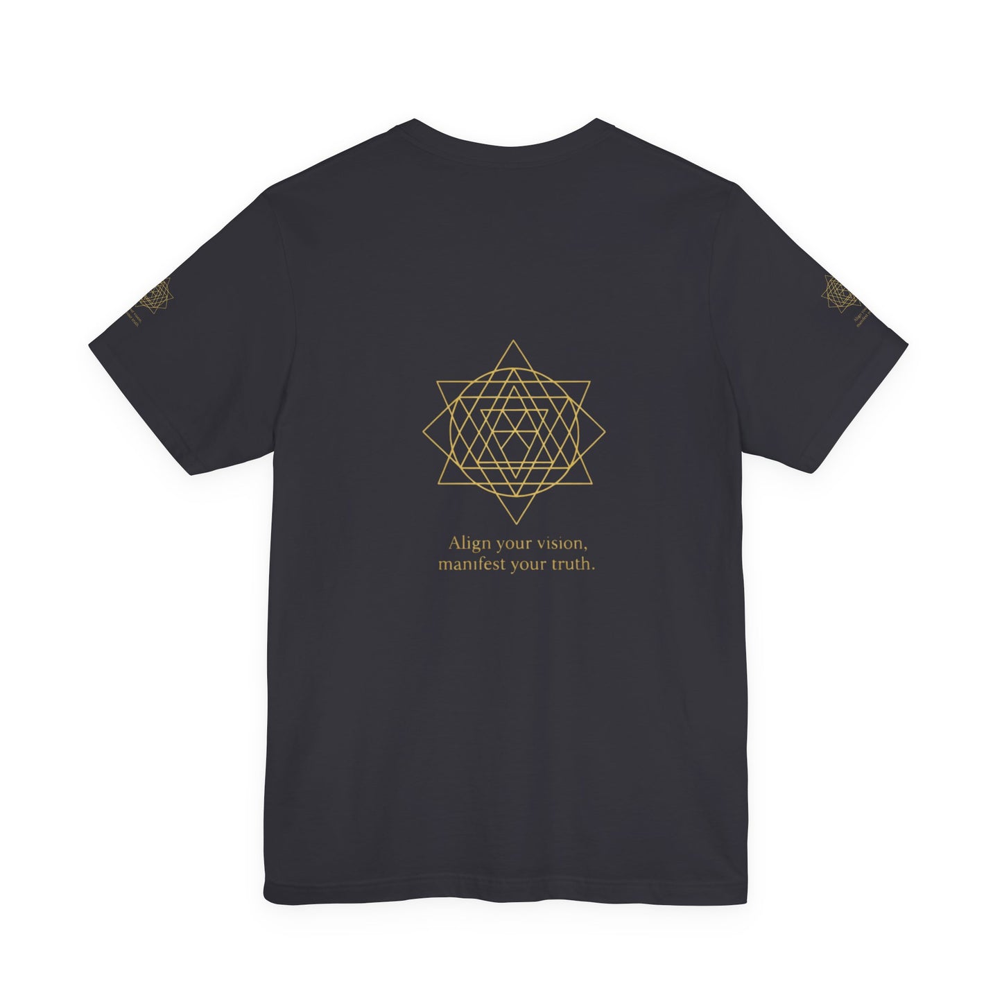 Spiritual Symbol Unisex Tee - Sacred Geometry Align with Your Inner Peace, Yoga Shirt, Meditation Top, Gift for Wellness Enthusiasts