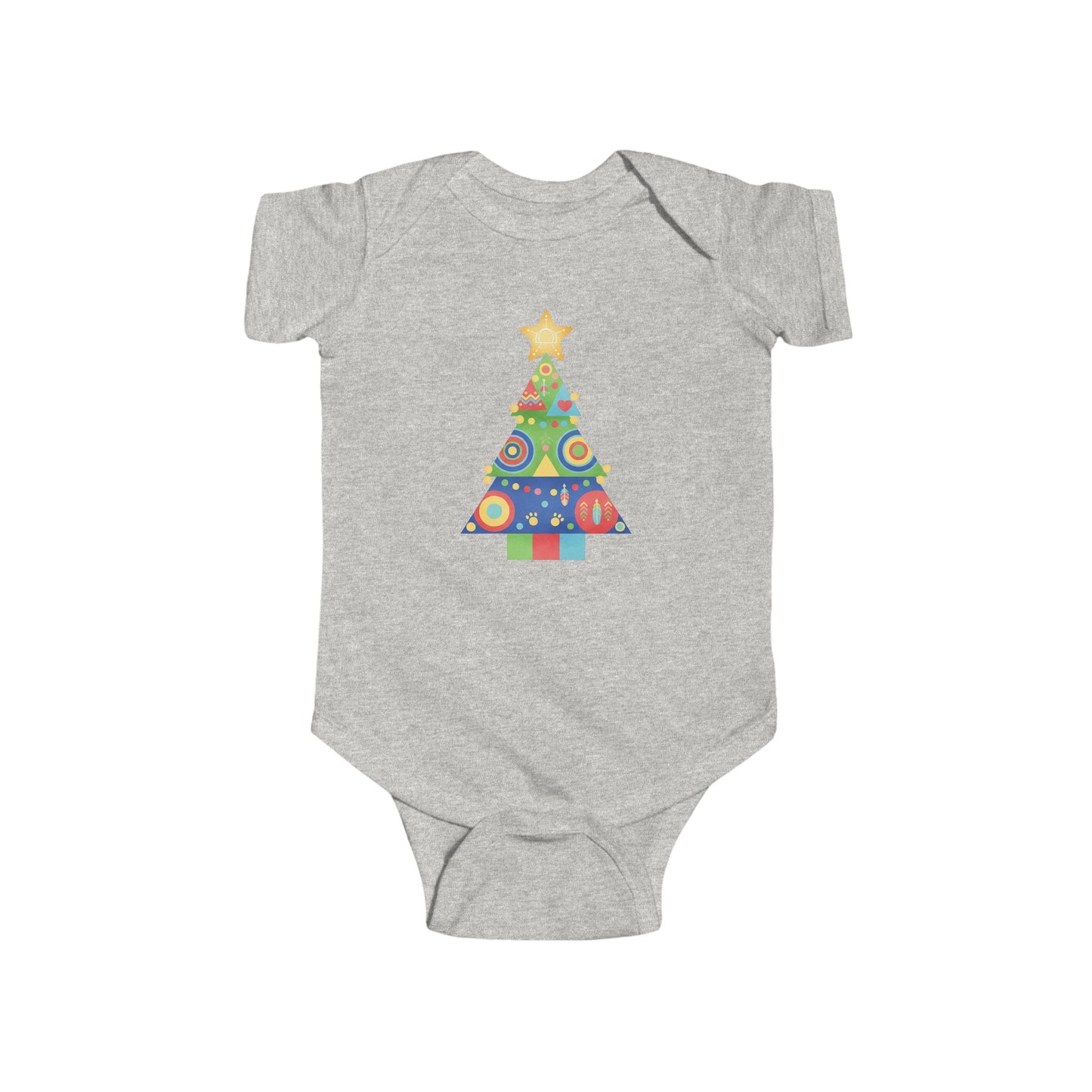 Christmas Tree Infant Bodysuit, Festive Baby Outfit, Holiday Gift, Newborn Apparel, Cute Christmas Clothing, Infant Xmas Onesie