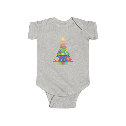 Christmas Tree Infant Bodysuit, Festive Baby Outfit, Holiday Gift, Newborn Apparel, Cute Christmas Clothing, Infant Xmas Onesie