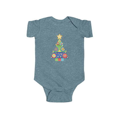 Christmas Tree Infant Bodysuit, Festive Baby Outfit, Holiday Gift, Newborn Apparel, Cute Christmas Clothing, Infant Xmas Onesie