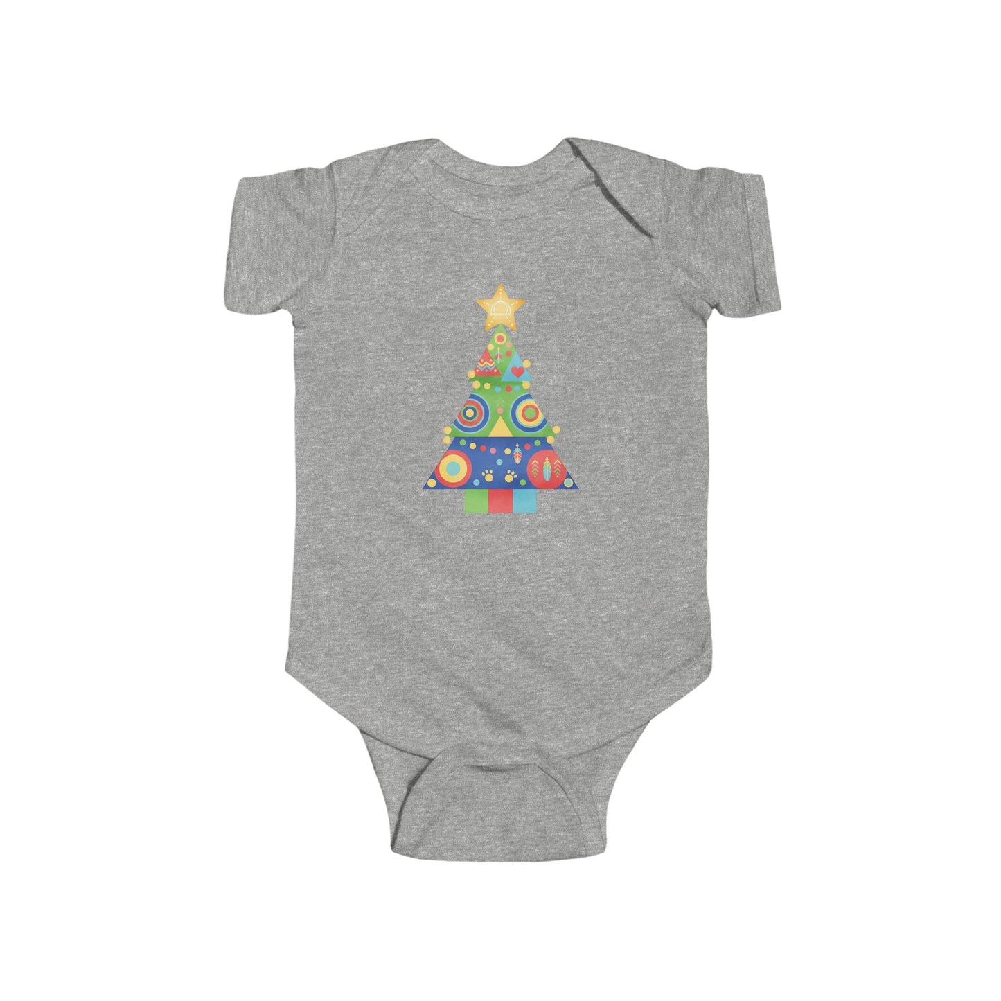 Christmas Tree Infant Bodysuit, Festive Baby Outfit, Holiday Gift, Newborn Apparel, Cute Christmas Clothing, Infant Xmas Onesie