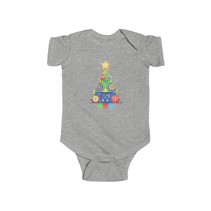 Christmas Tree Infant Bodysuit, Festive Baby Outfit, Holiday Gift, Newborn Apparel, Cute Christmas Clothing, Infant Xmas Onesie