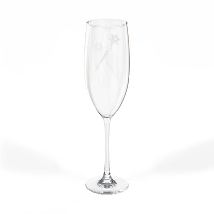 Star Arrow of Light Engraved Champagne Glass 8oz | Conscious Living, Sacred Geometry, Native Art