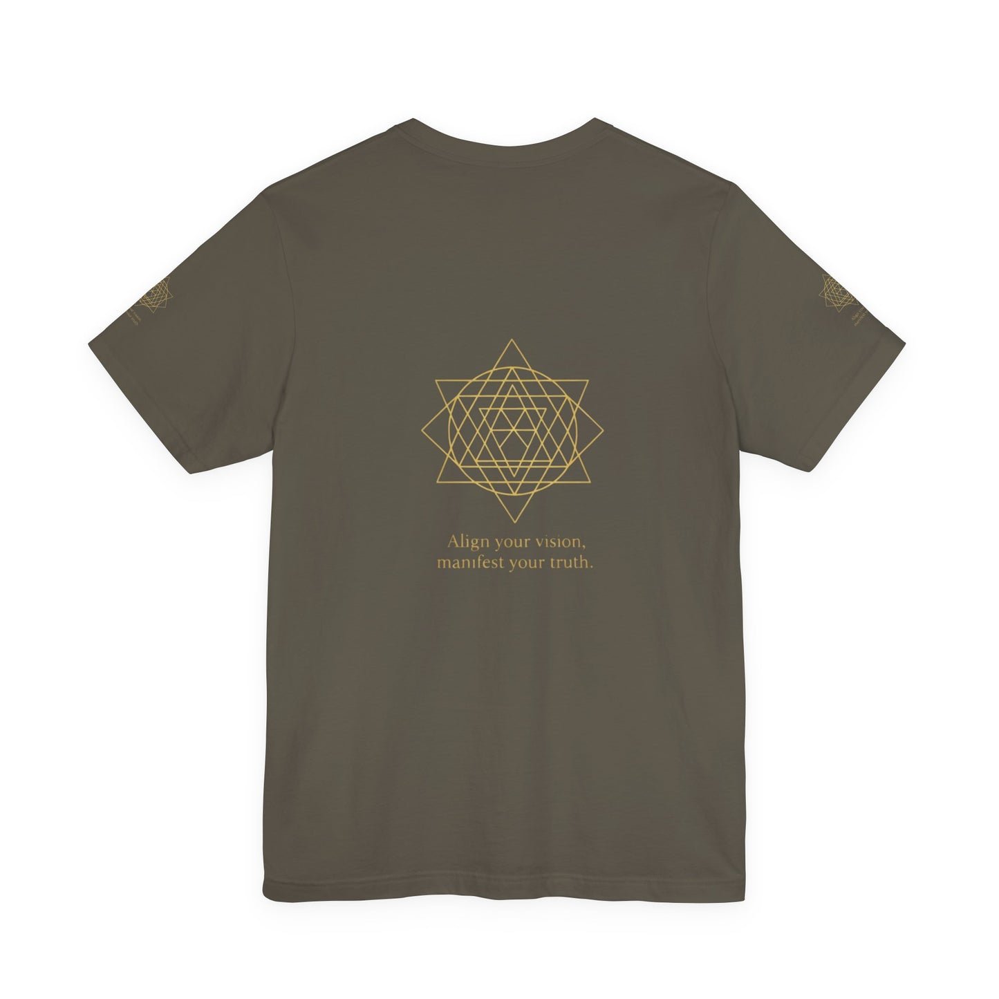 Spiritual Symbol Unisex Tee - Sacred Geometry Align with Your Inner Peace, Yoga Shirt, Meditation Top, Gift for Wellness Enthusiasts