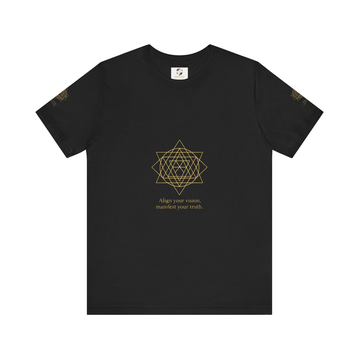 Spiritual Symbol Unisex Tee - Sacred Geometry Align with Your Inner Peace, Yoga Shirt, Meditation Top, Gift for Wellness Enthusiasts
