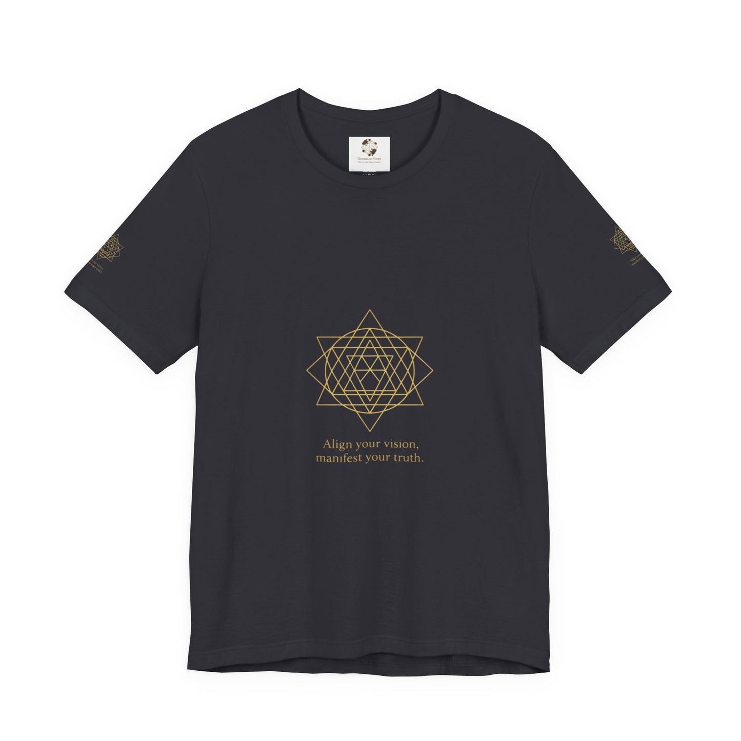 Spiritual Symbol Unisex Tee - Sacred Geometry Align with Your Inner Peace, Yoga Shirt, Meditation Top, Gift for Wellness Enthusiasts