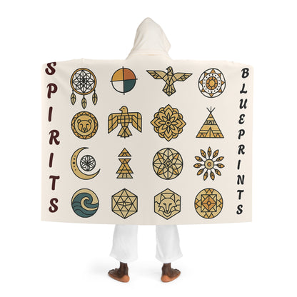 Hooded Sherpa Fleece Blanket