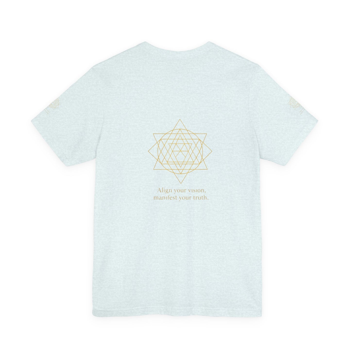 Spiritual Symbol Unisex Tee - Sacred Geometry Align with Your Inner Peace, Yoga Shirt, Meditation Top, Gift for Wellness Enthusiasts