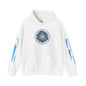 Cosmic Flow Geometric Pullover,  Sacred Geometry, Heavy Blend Hooded Sweatshirt, Christmas, Winter, Gift idea