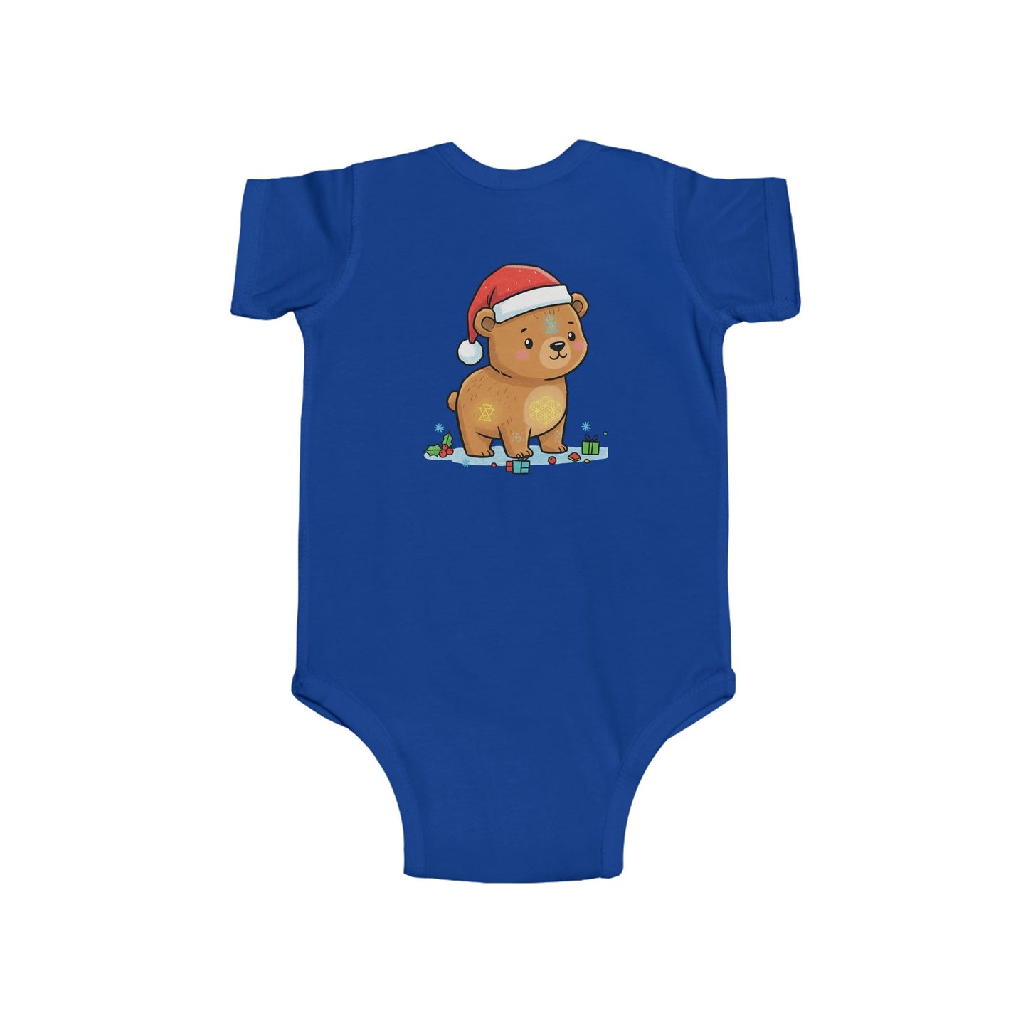 Adorable Christmas Bear Bodysuit, Cute Baby Outfit, Holiday Gift, Infant Christmas Apparel, Santa Bear Baby Onesie