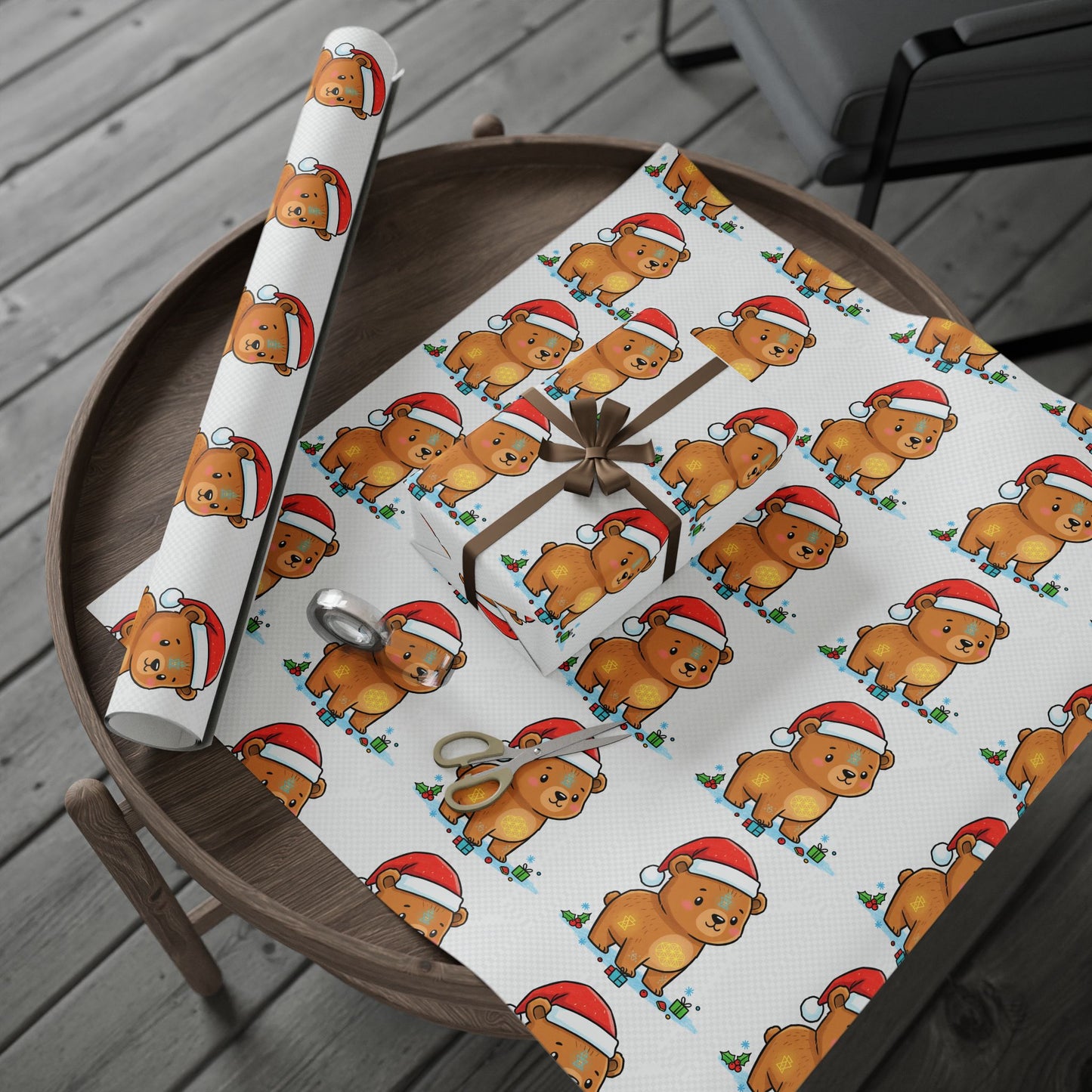 Whimsical Holiday Wrapping Papers for Gifts, Festive Gift Wrap, Cute Christmas Wrap, Reusable Gift Wrap, Custom Holiday Designs