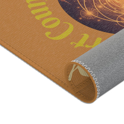 Desert Country Swirl Area Rug | Southwestern Sunset Decorative Rug