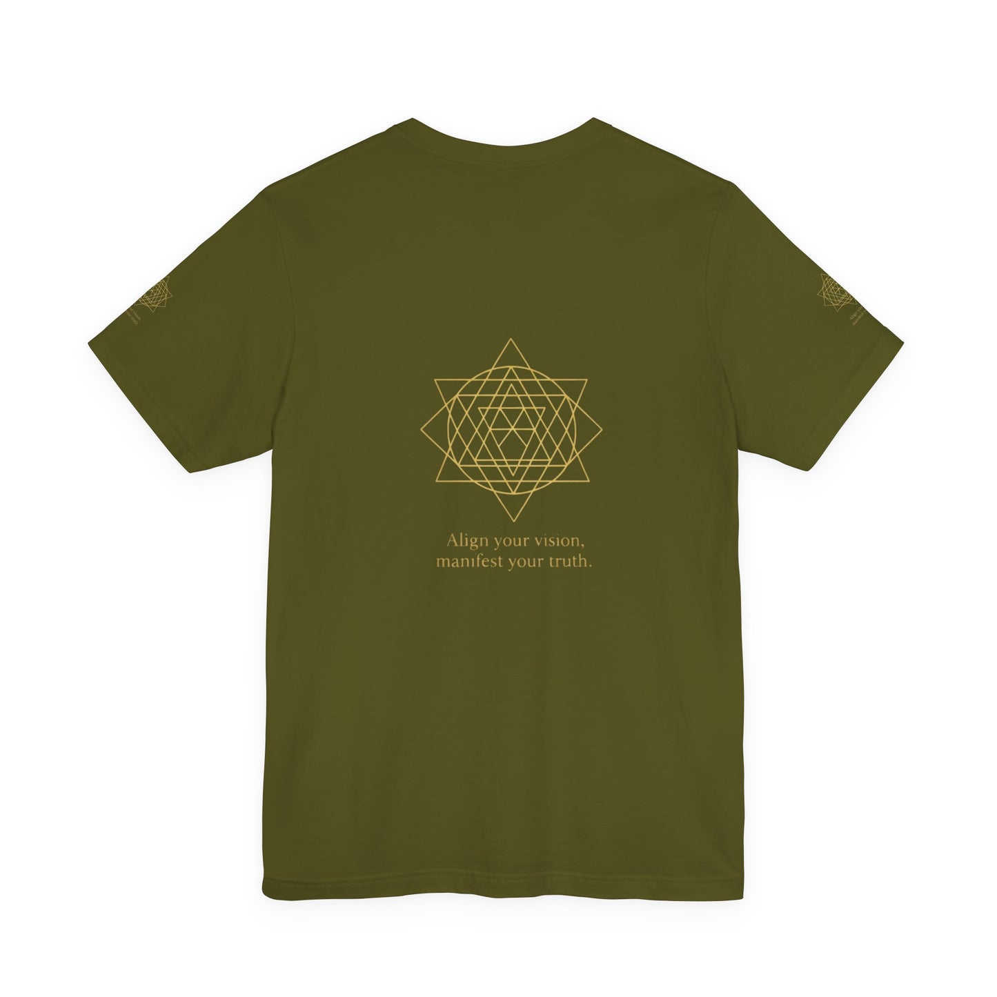 Spiritual Symbol Unisex Tee - Sacred Geometry Align with Your Inner Peace, Yoga Shirt, Meditation Top, Gift for Wellness Enthusiasts