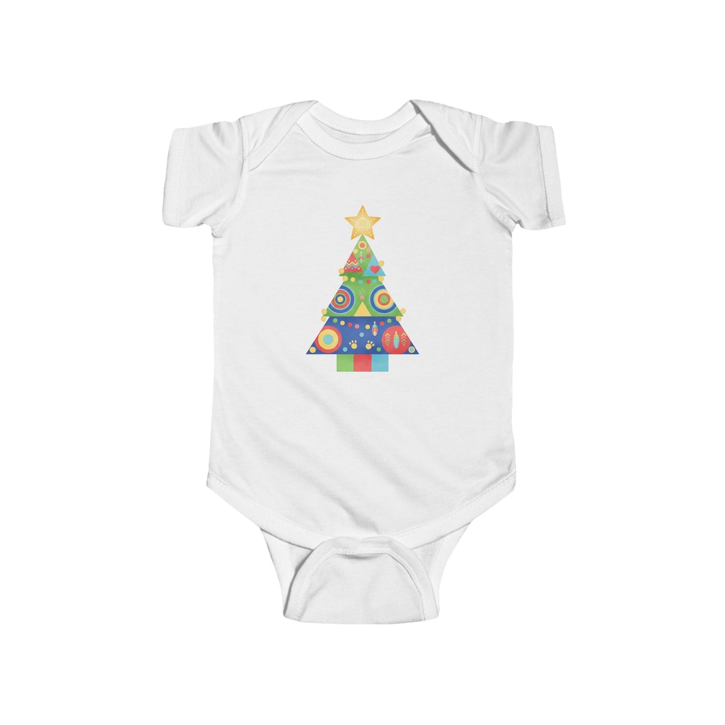Christmas Tree Infant Bodysuit, Festive Baby Outfit, Holiday Gift, Newborn Apparel, Cute Christmas Clothing, Infant Xmas Onesie