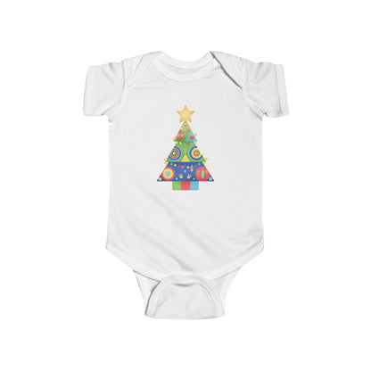 Christmas Tree Infant Bodysuit, Festive Baby Outfit, Holiday Gift, Newborn Apparel, Cute Christmas Clothing, Infant Xmas Onesie