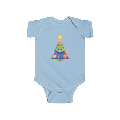 Christmas Tree Infant Bodysuit, Festive Baby Outfit, Holiday Gift, Newborn Apparel, Cute Christmas Clothing, Infant Xmas Onesie