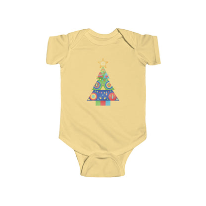 Christmas Tree Infant Bodysuit, Festive Baby Outfit, Holiday Gift, Newborn Apparel, Cute Christmas Clothing, Infant Xmas Onesie