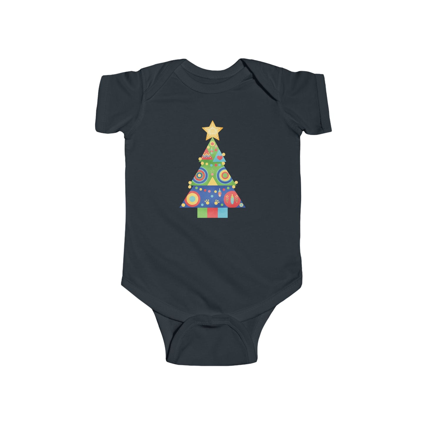 Christmas Tree Infant Bodysuit, Festive Baby Outfit, Holiday Gift, Newborn Apparel, Cute Christmas Clothing, Infant Xmas Onesie