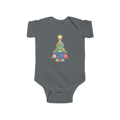 Christmas Tree Infant Bodysuit, Festive Baby Outfit, Holiday Gift, Newborn Apparel, Cute Christmas Clothing, Infant Xmas Onesie