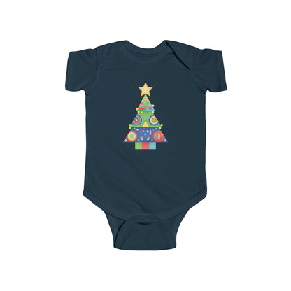 Christmas Tree Infant Bodysuit, Festive Baby Outfit, Holiday Gift, Newborn Apparel, Cute Christmas Clothing, Infant Xmas Onesie