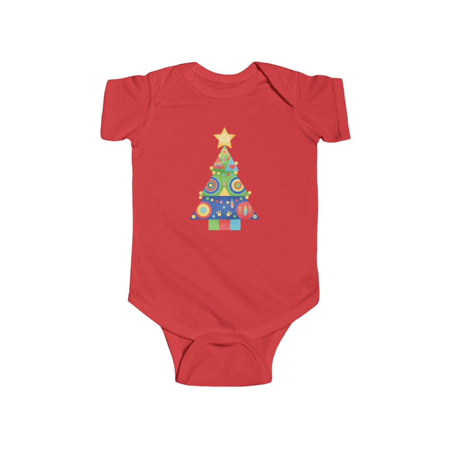 Christmas Tree Infant Bodysuit, Festive Baby Outfit, Holiday Gift, Newborn Apparel, Cute Christmas Clothing, Infant Xmas Onesie
