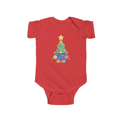 Christmas Tree Infant Bodysuit, Festive Baby Outfit, Holiday Gift, Newborn Apparel, Cute Christmas Clothing, Infant Xmas Onesie