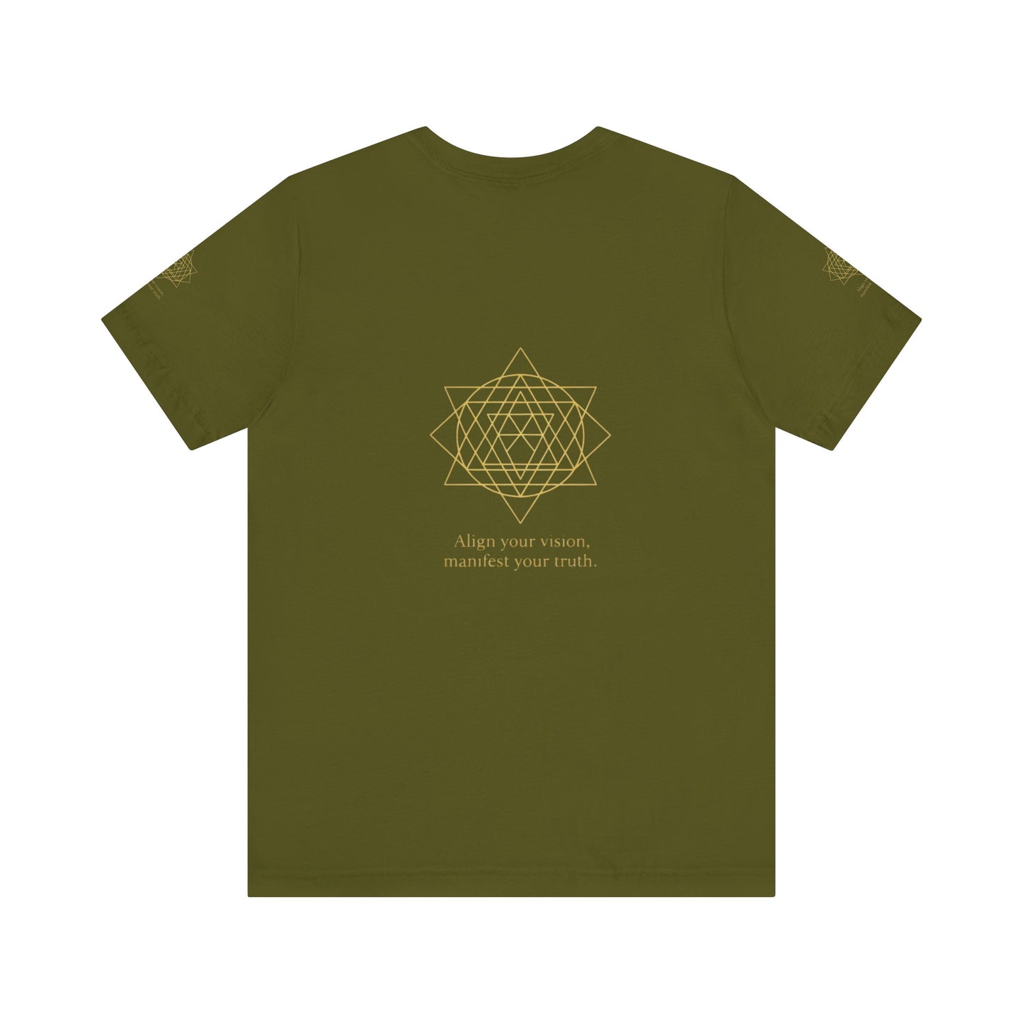 Spiritual Symbol Unisex Tee - Sacred Geometry Align with Your Inner Peace, Yoga Shirt, Meditation Top, Gift for Wellness Enthusiasts