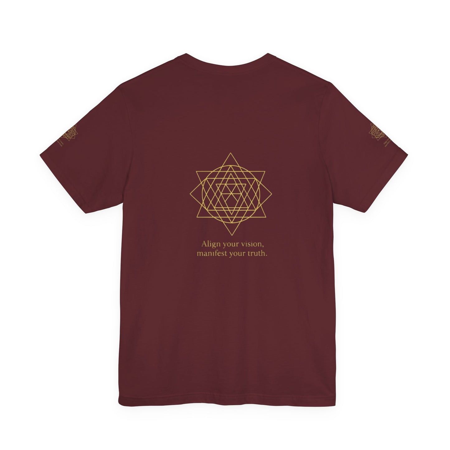 Spiritual Symbol Unisex Tee - Sacred Geometry Align with Your Inner Peace, Yoga Shirt, Meditation Top, Gift for Wellness Enthusiasts