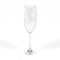 Celestial Coyote Champagne Glass | 8oz Engraved Flute, Conscious Living, Sacred Geometry, Native Art