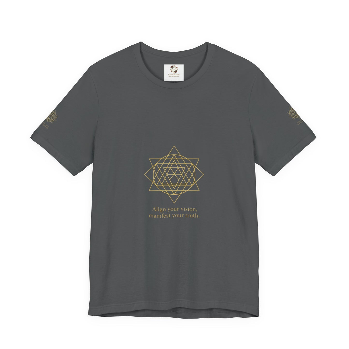 Spiritual Symbol Unisex Tee - Sacred Geometry Align with Your Inner Peace, Yoga Shirt, Meditation Top, Gift for Wellness Enthusiasts