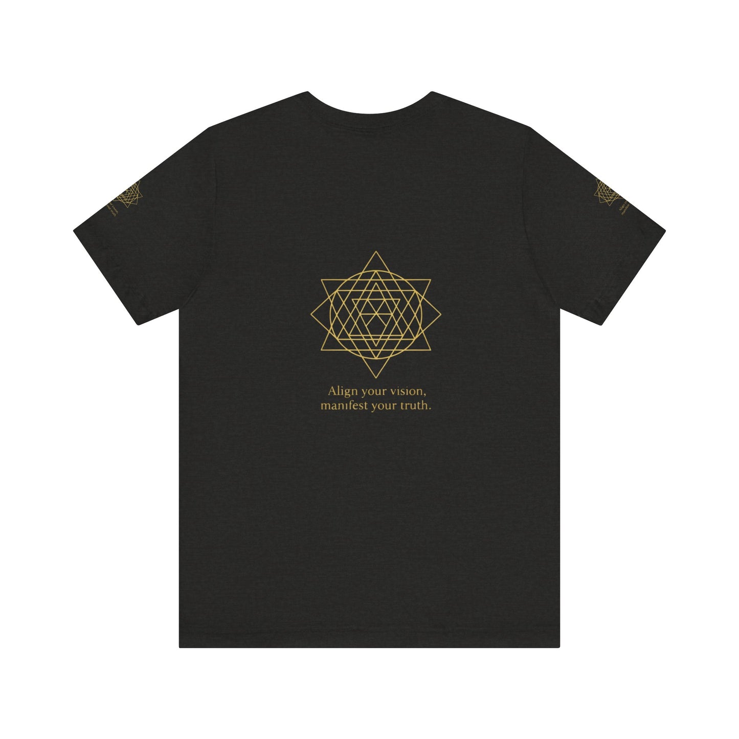 Spiritual Symbol Unisex Tee - Sacred Geometry Align with Your Inner Peace, Yoga Shirt, Meditation Top, Gift for Wellness Enthusiasts